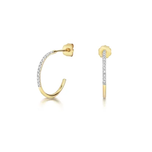 Diamond Hoops 0.04ct